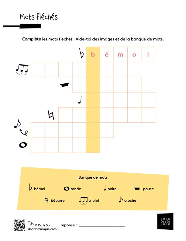 Mots-fléchés musicaux