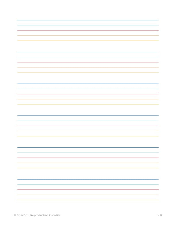 Cahier de portées